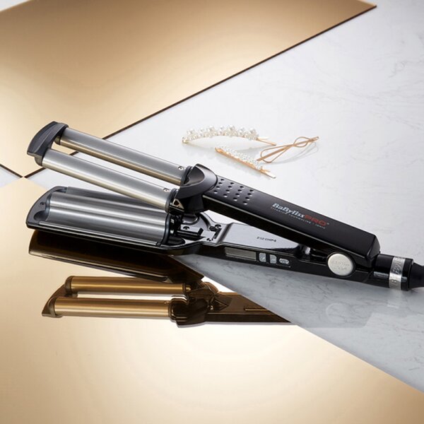BaByliss Pro Triple Barrel Waver II Titanium Turmalin 19 mm Frisiereisen