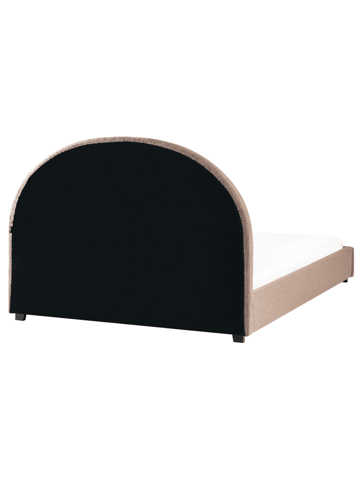 Beliani Doppelbett VAUCLUSE in Beige - (W) 154 x (H) 112 x (L) 214 cm günstig kaufen onesize