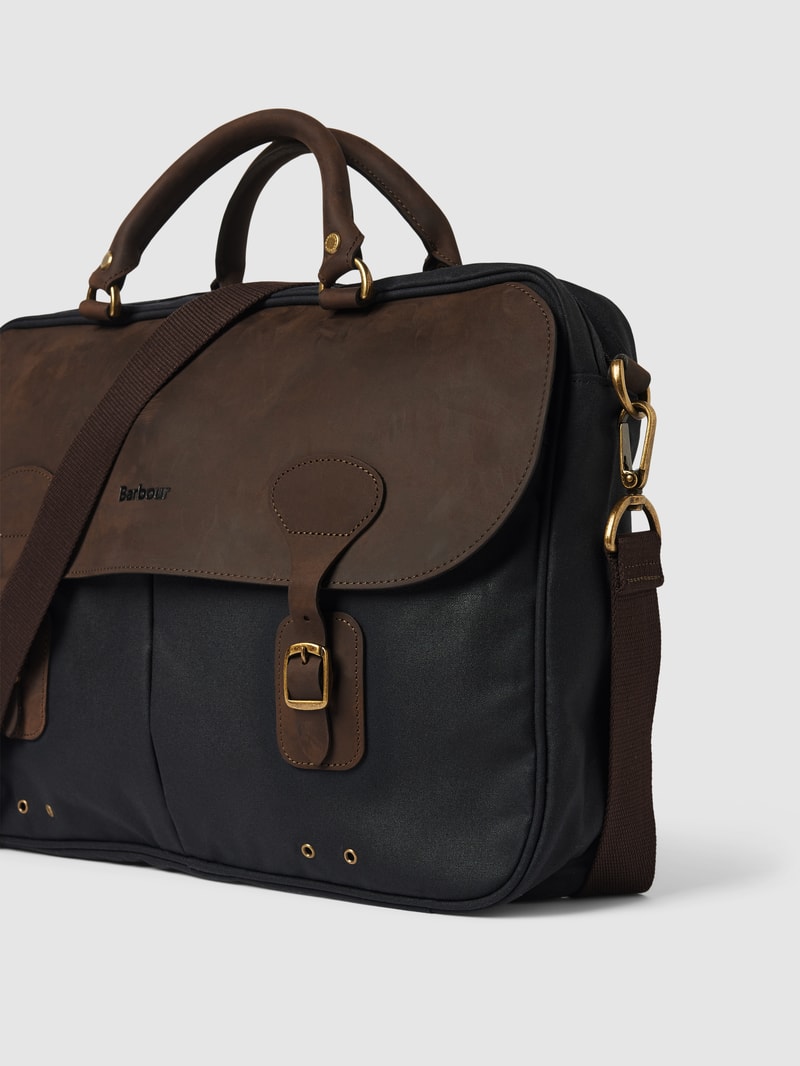 Laptoptasche mit Tragehenkel in marineblau