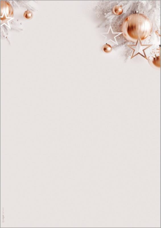 Sigel Briefpapier DIN A4 90 g/m² Roségold, Weiß 100 Stück