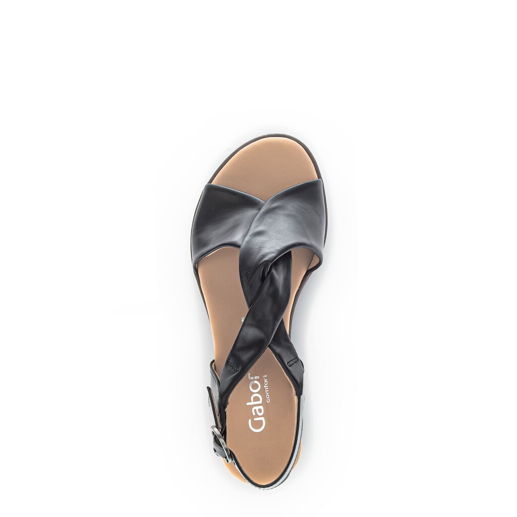 Gabor comfort Keilsandalette schwarz