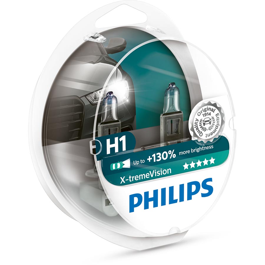 Philips X-tremeVision +130% H1 Glühlampe, 2 Stück  - ATU