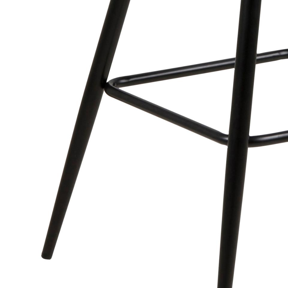 Barhocker Wilma Grau Schwarz