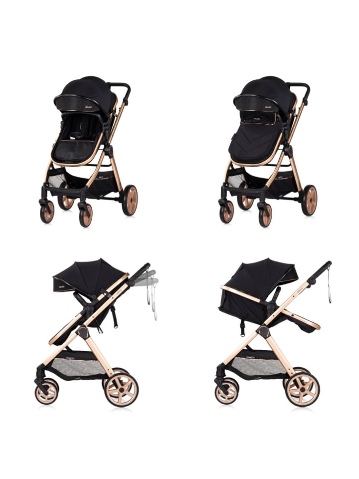 Chipolino Kombikinderwagen 2 in 1 Vista in schwarz günstig kaufen onesize