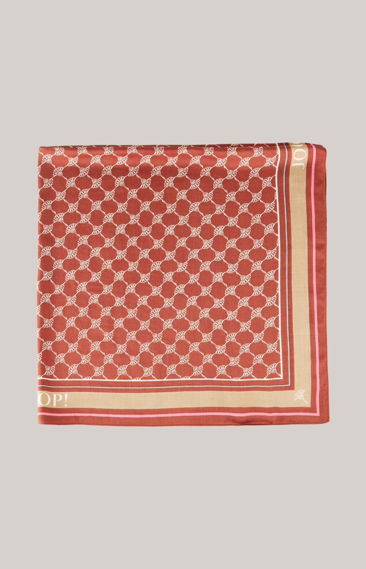 Cornflower-Tuch in Kupferbraun/Beige