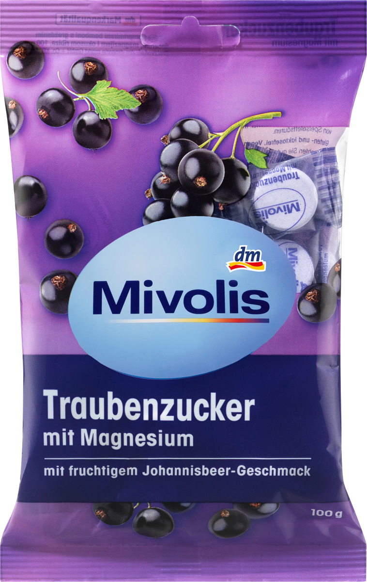 Traubenzucker, Johannisbeere mit Magnesium, 100 g