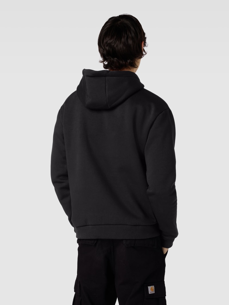 Hoodie mit Label-Stitching Modell 'SIGNATURE' in black