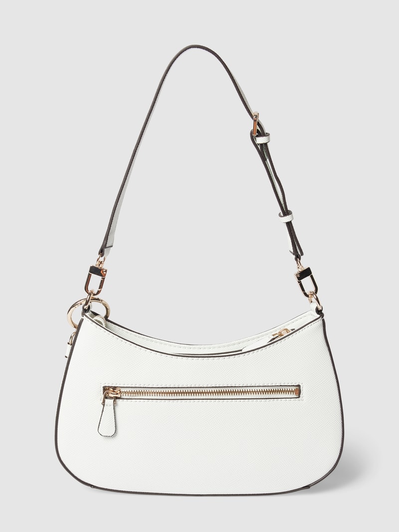 Handtasche mit Label-Details Modell 'NOELLE' in weiß