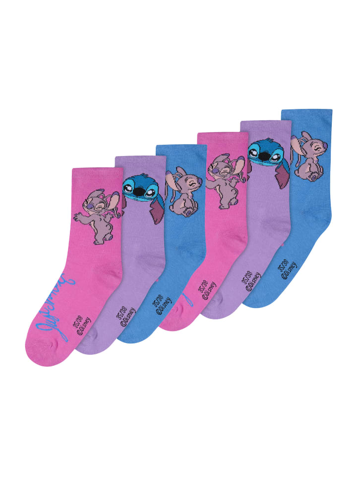 Stitch 6er-Set: Socken Stitch in Mehrfarbig günstig kaufen