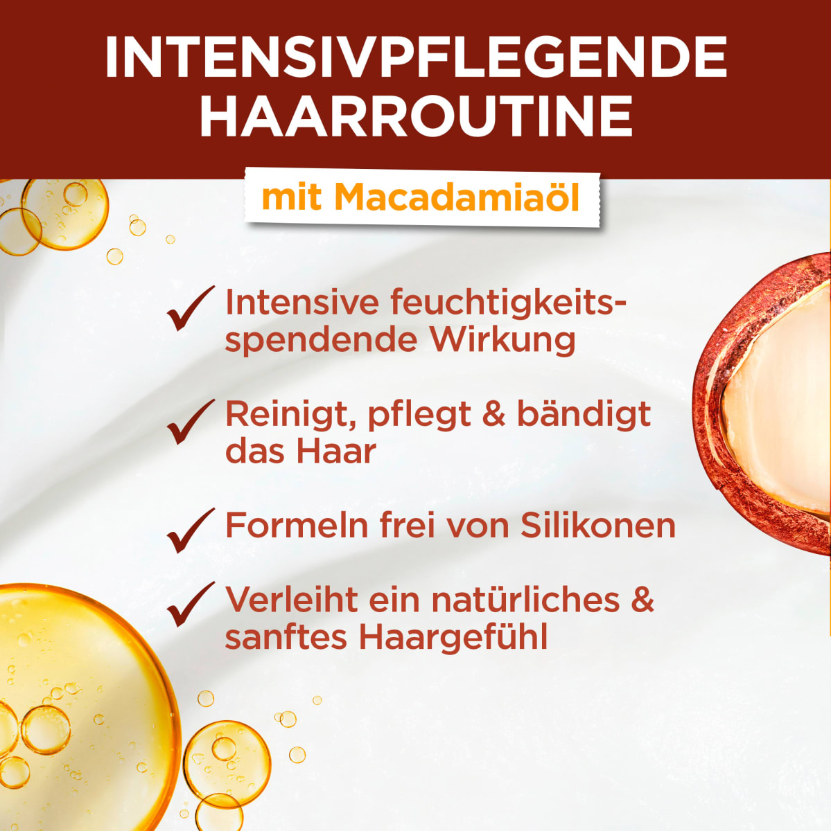 Haarkur Macadamia Hair Food 3in1 Maske, 400 ml