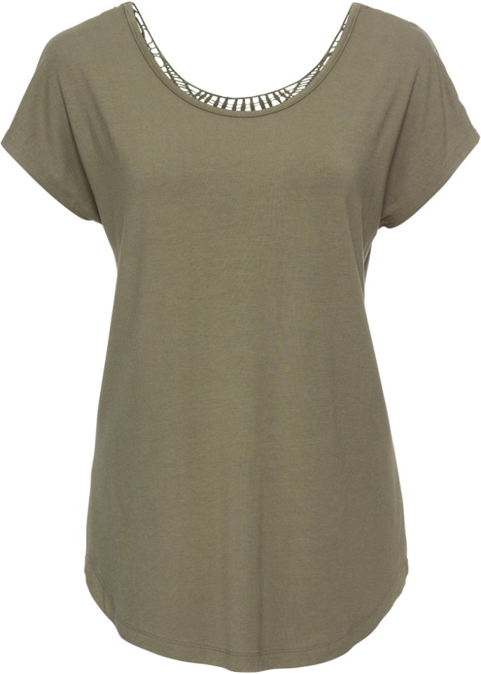 Shirt mit Häkeleinsatz