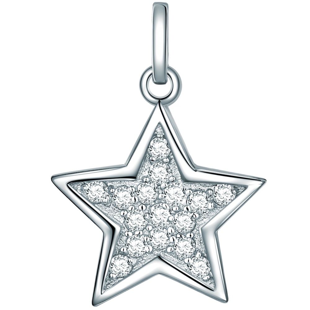 Rafaela Donata Pendentif en argent Étoilé Argent sterling Oxyde de zirconium (CZ) en Argent porte-bijoux