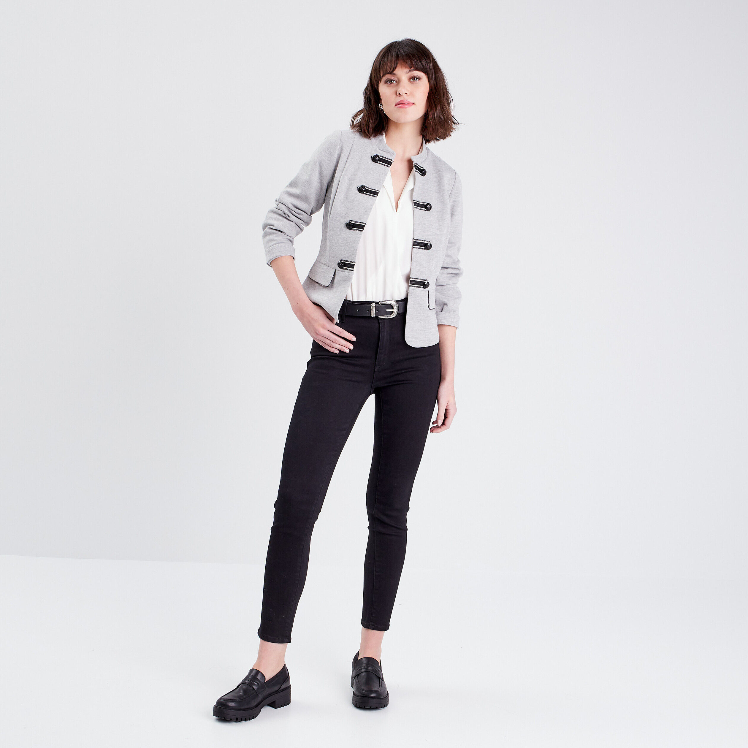 Blouse manches 3/4 ecru femme | Cache Cache