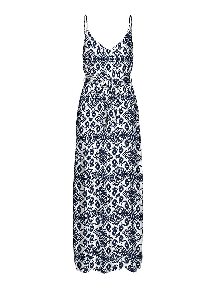 Vero Moda Kleid in Weiß/ Dunkelblau günstig kaufen