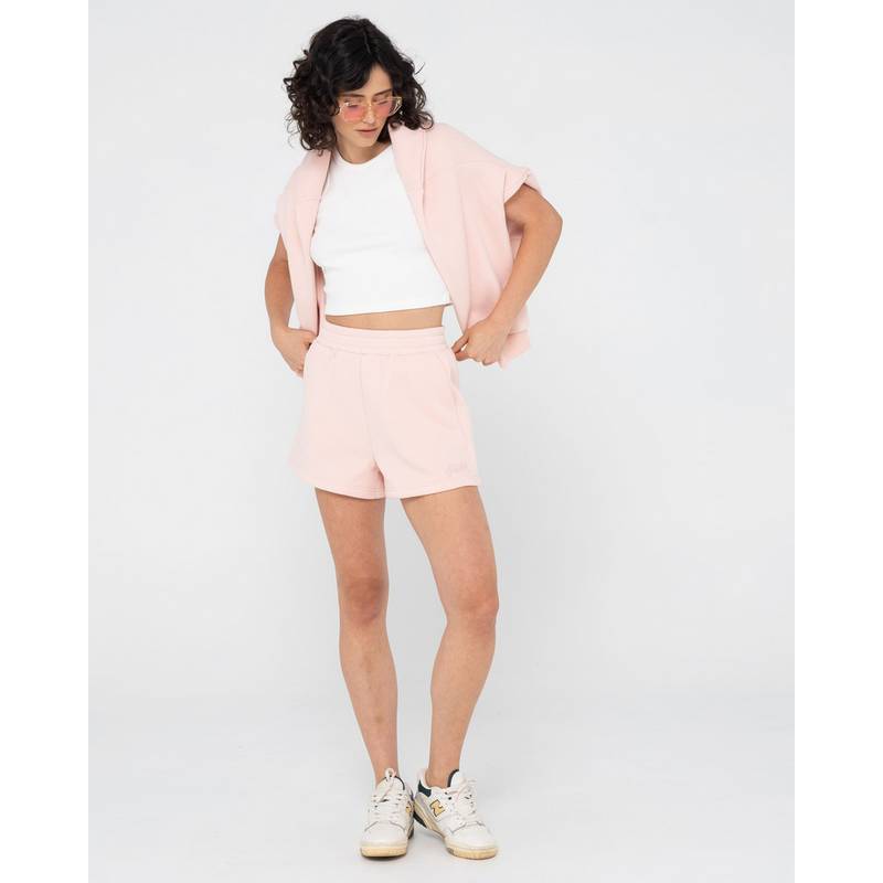 RUSTY RUSTY SCRIPT FLEECE SHORT Sweatshorts Damen