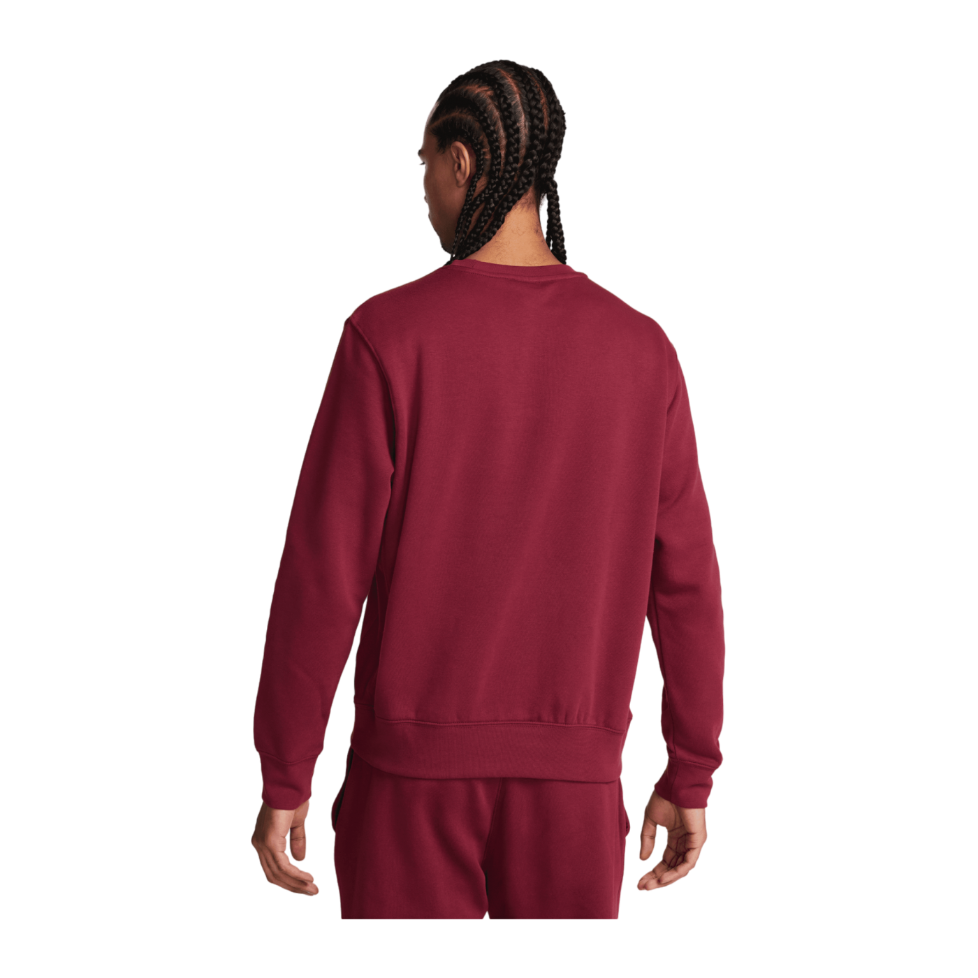 Nike Club Fleece Crew Sweatshirt Rot Orange F677