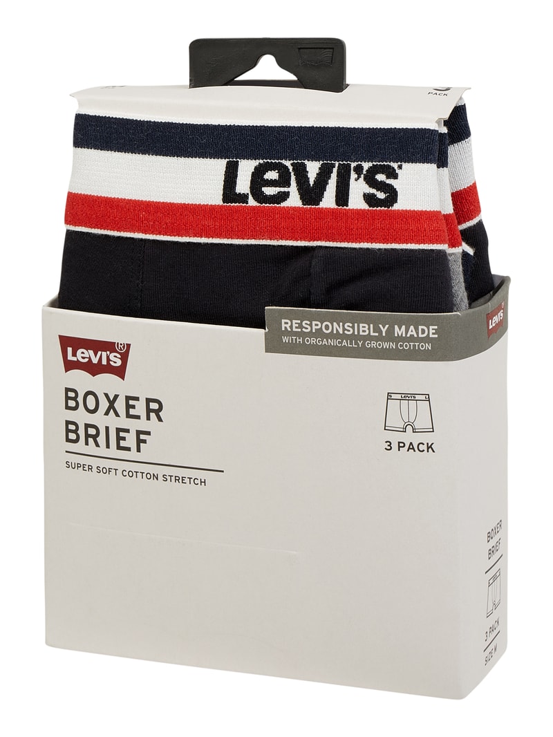 Trunks mit Stretch-Anteil im 3er-Pack in schwarz