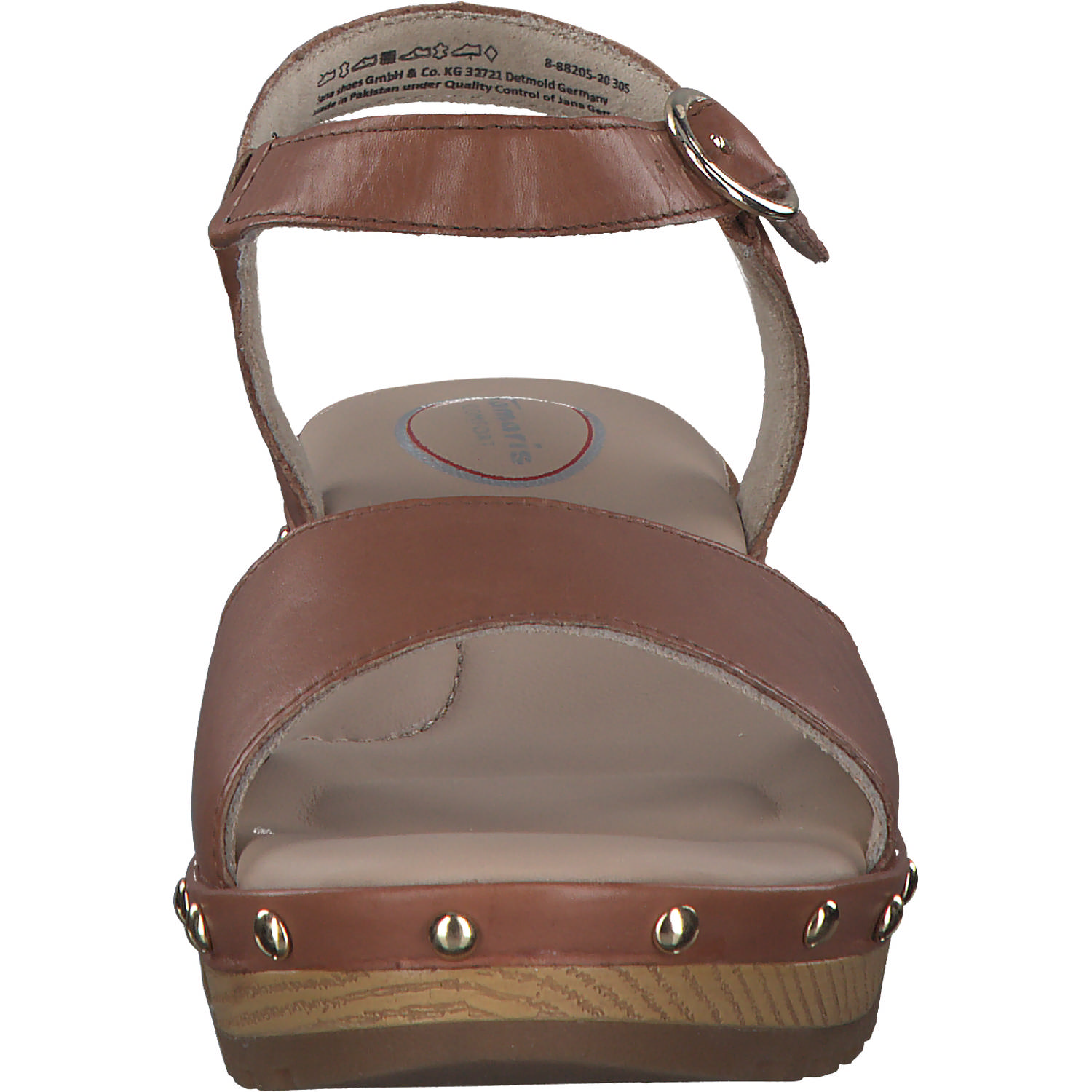 Jana Shoes 88205, Plateau-Sandaletten, Damen, cognac