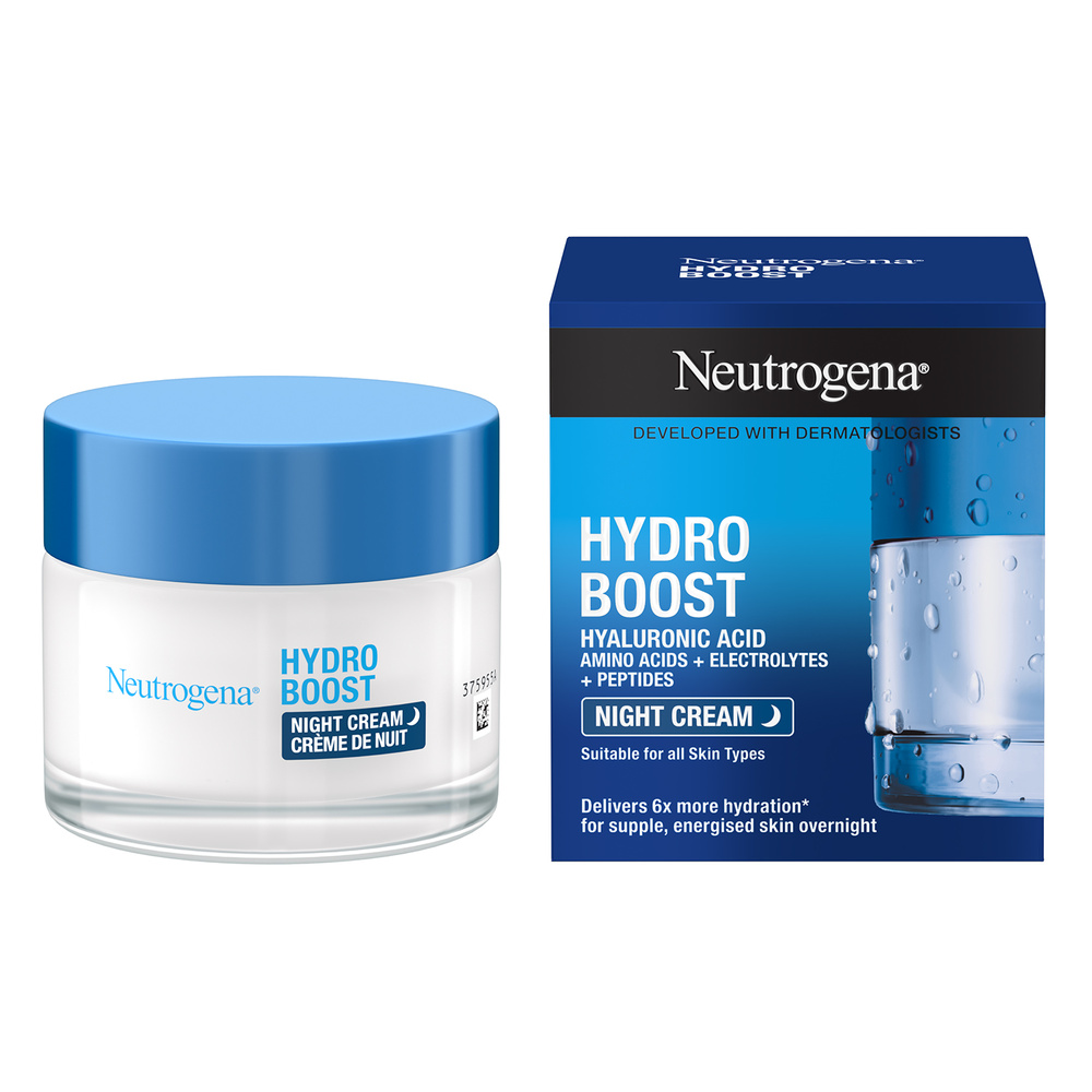 neutrogena Hydro Boost, Crème Hydratante Visage deNuit, Soin Visage, 50ml Hydratant
