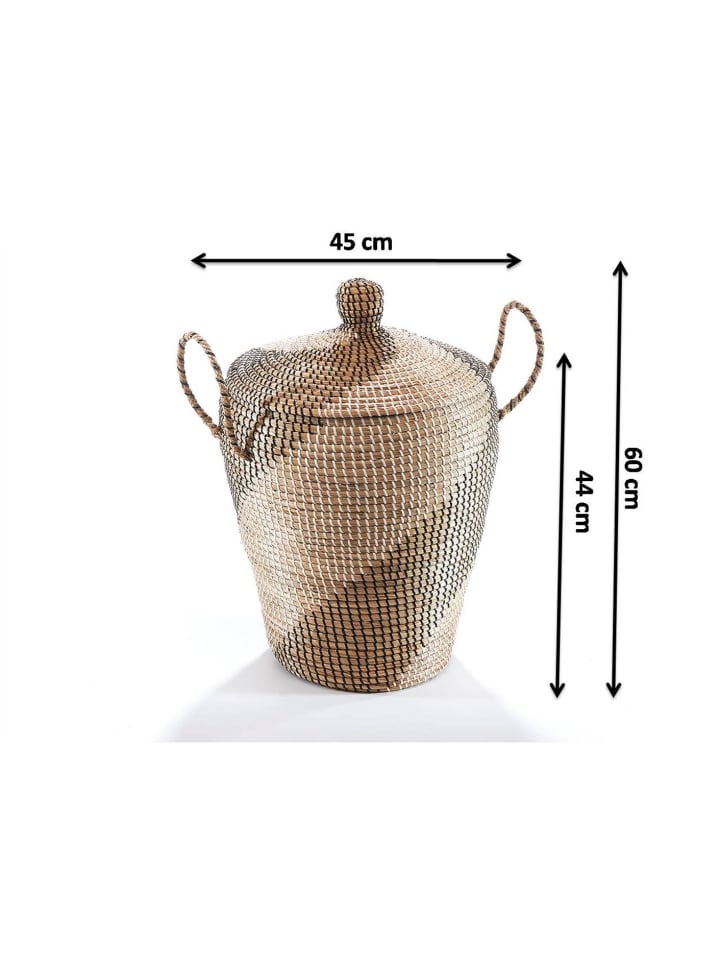 kobolo Wäschekorb SNAKEGRASS45 in Braun günstig kaufen onesize
