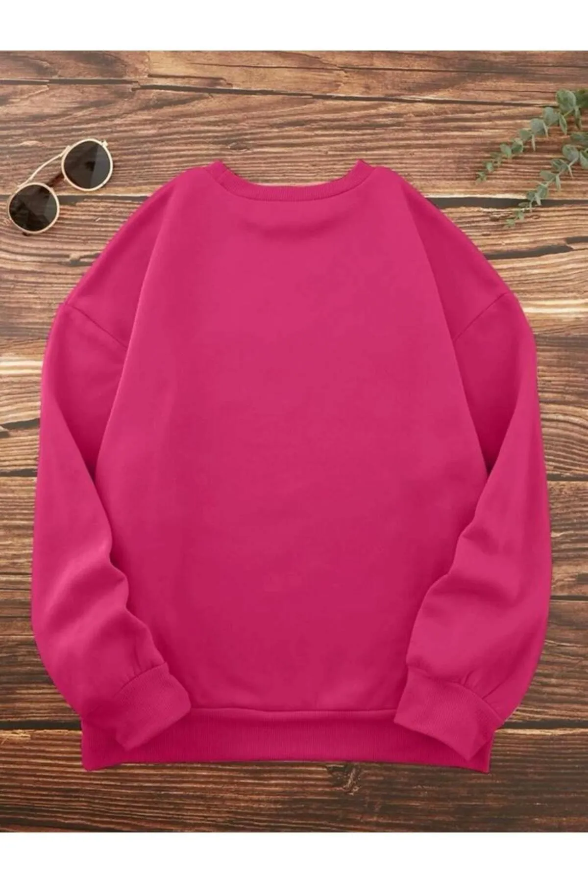MOONBULL  Rosa Unisex-Sweatshirt mit New York-Brooklyn-Aufdruck