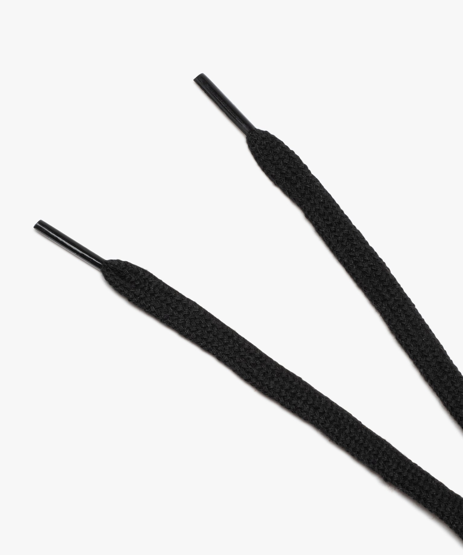 Lacets plats larges unis 90 cm (lot de 2) noir | GEMO