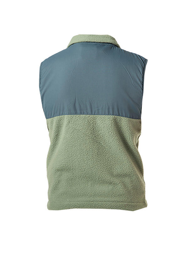BILLABONG, Fleeceweste, Mikrofaser, grün-blau