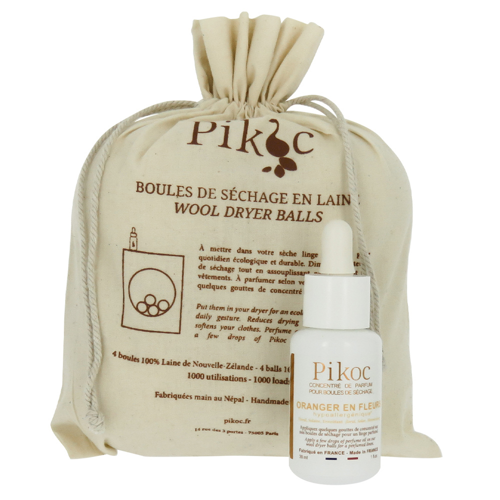pikoc Set de Séchage (boules + concentré) Oranger en Fleurs Set de séchage