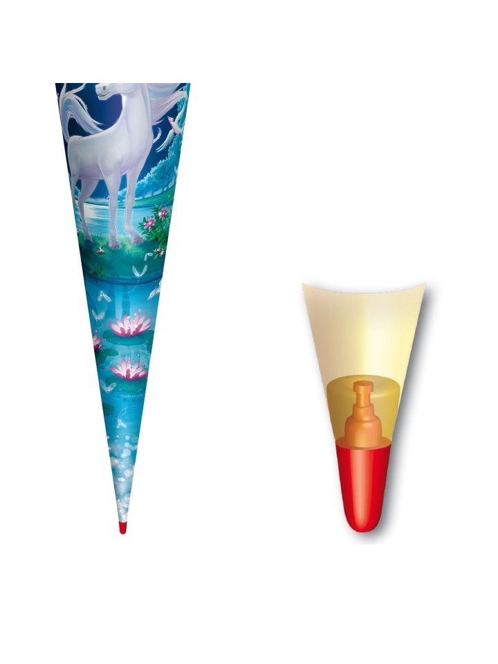 ROTH Schultüte groß Mondschein-Einhorn 70 cm in Blau günstig kaufen onesize