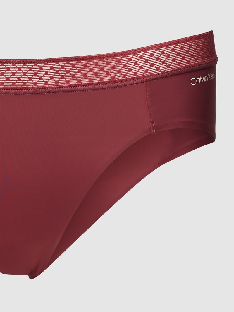 Slip mit Label-Detail Modell 'Sed Com' in bordeaux rot