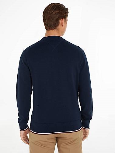 TOMMY HILFIGER Herren Pullover mit Seide