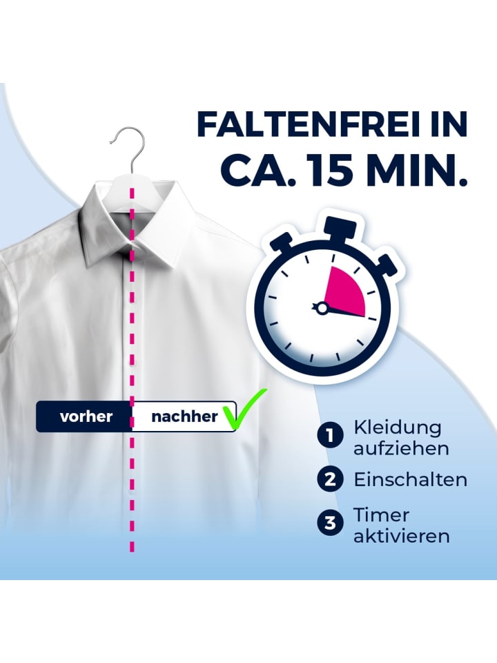 CLEANmaxx CLEANmaxx Hemdenbügler PRO KOMPAKT - easy an die Tür hängen & automatisch bü günstig kaufen onesize