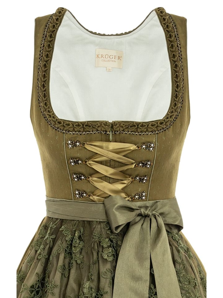 KRÜGER Midi Dirndl MIRNA in oliv günstig kaufen