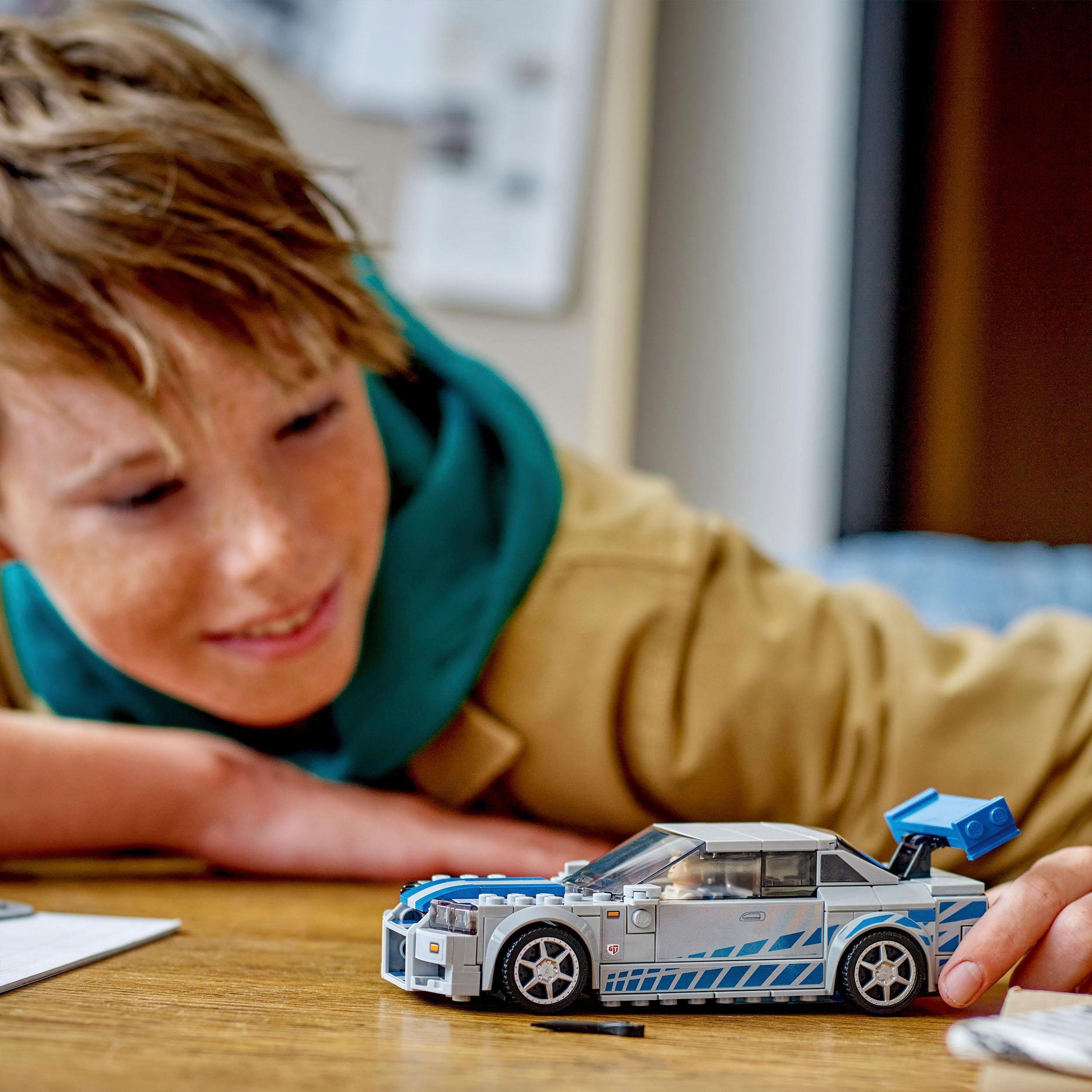 LEGO® Konstruktionsspielsteine 2 Fast 2 Furious – Nissan Skyline GT-R (R34) (76917), (319 St), LEGO® Speed Champions