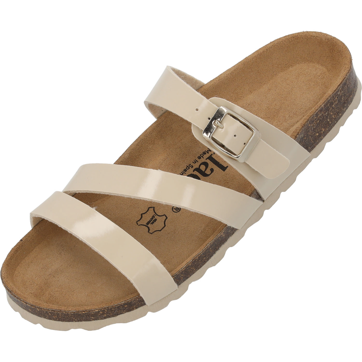 Palado Ikaria Lack, Pantoletten, Damen, Beige/Beige