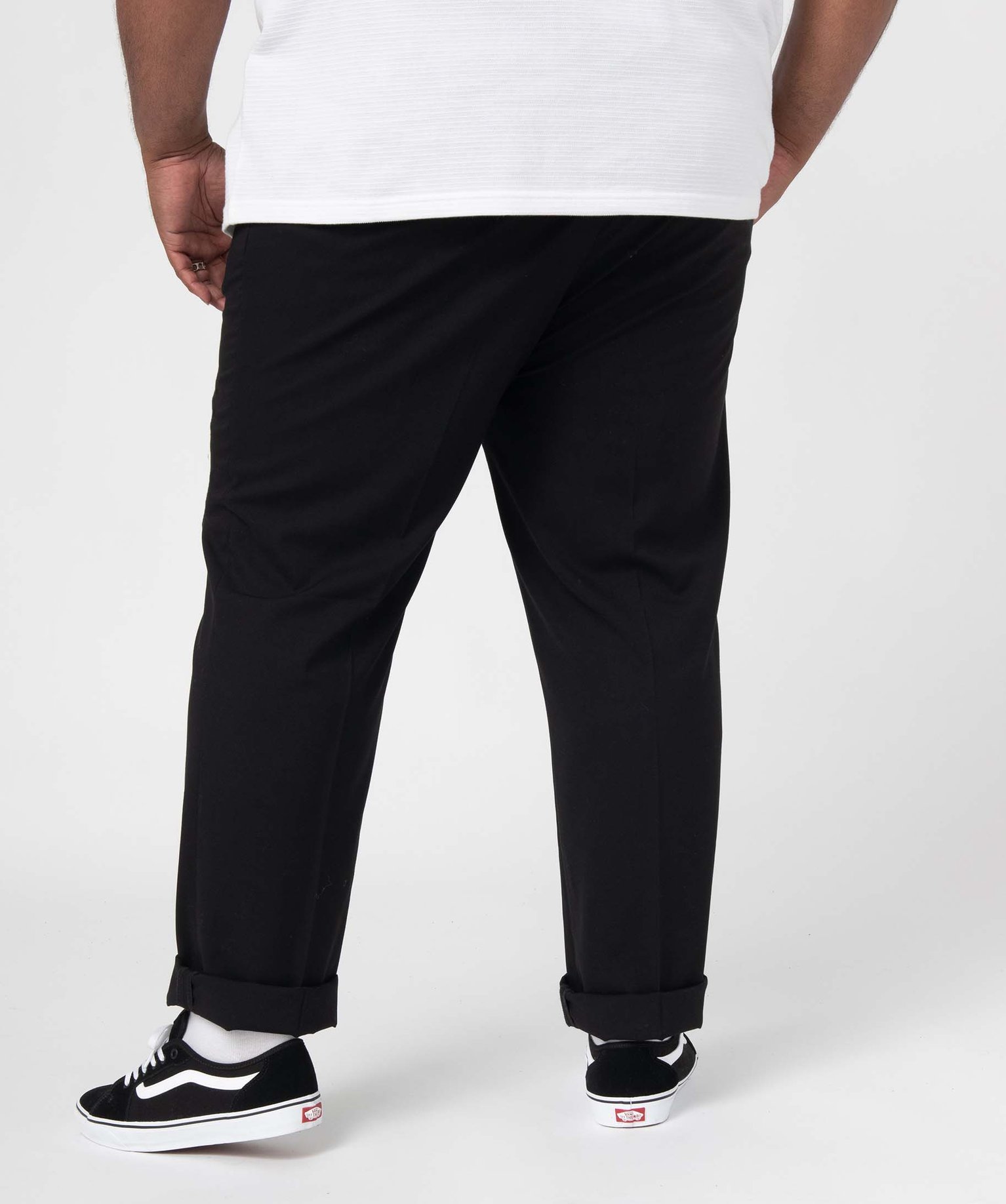 Pantalon de costume homme grande taille noir | GEMO