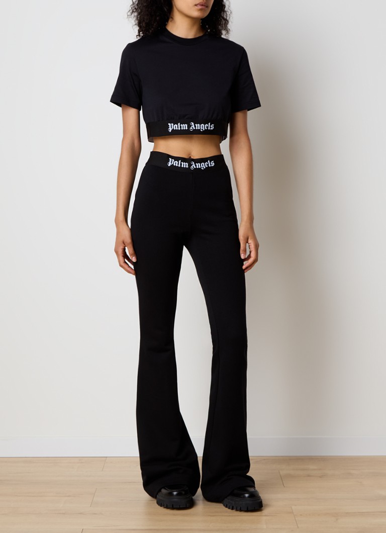 Palm Angels legingi ar vidēji augstu jostasvietu un logotipa joslu