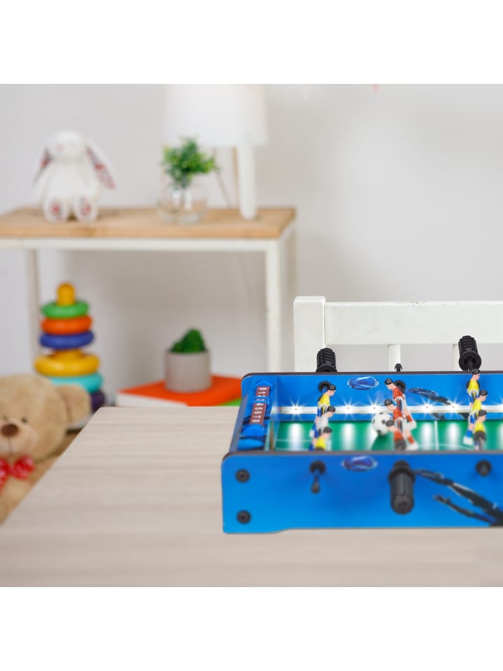 relaxdays Tischkicker LED in Blau günstig kaufen onesize