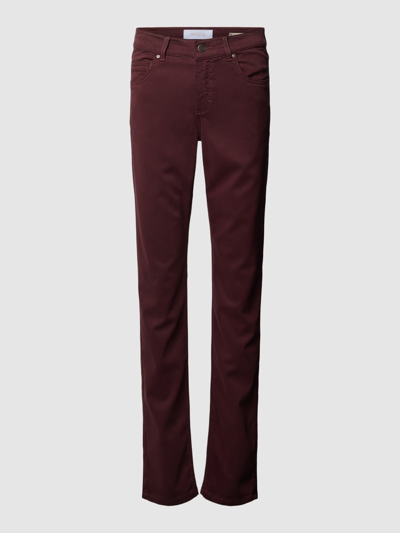 Jeans im 5-Pocket-Design in rot