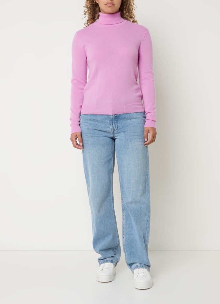 Maglione a collo alto Benetton in pregiata lana merino.