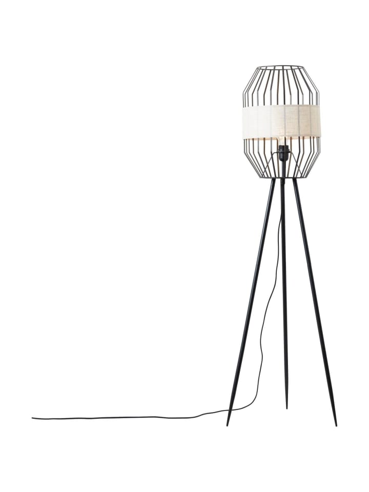 Brilliant Standleuchte, dreibeinig Slope ⌀ 45 cm in schwarz/natur günstig kaufen onesize
