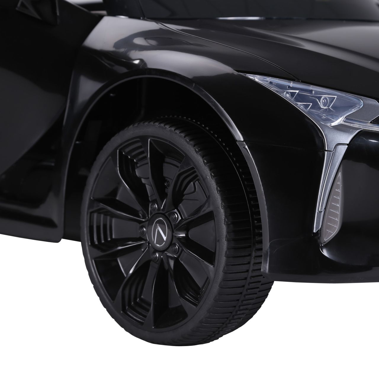 HOMCOM Kinderauto von Lexus Kinderfahrzeug Elektroauto mit MP3 Musik Schwarz