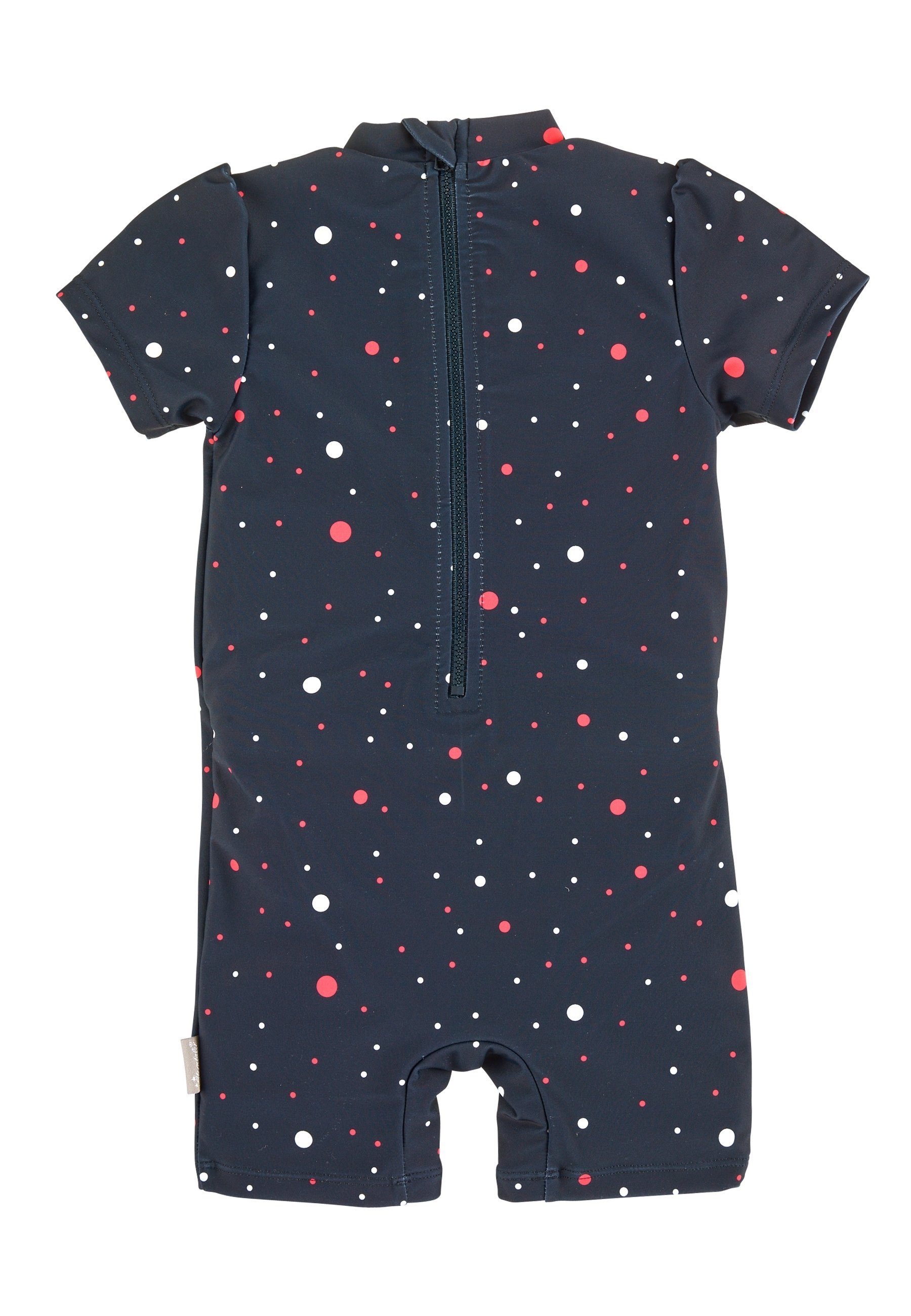 Sterntaler® Badeanzug Schwimmanzug Biene (1-St., Kinderbadeanzug Kurzarm, Babyschwimmanzug gemustert) Schwimmanzug mit Reißverschluss und Stehkragen, Baby Badeanzug