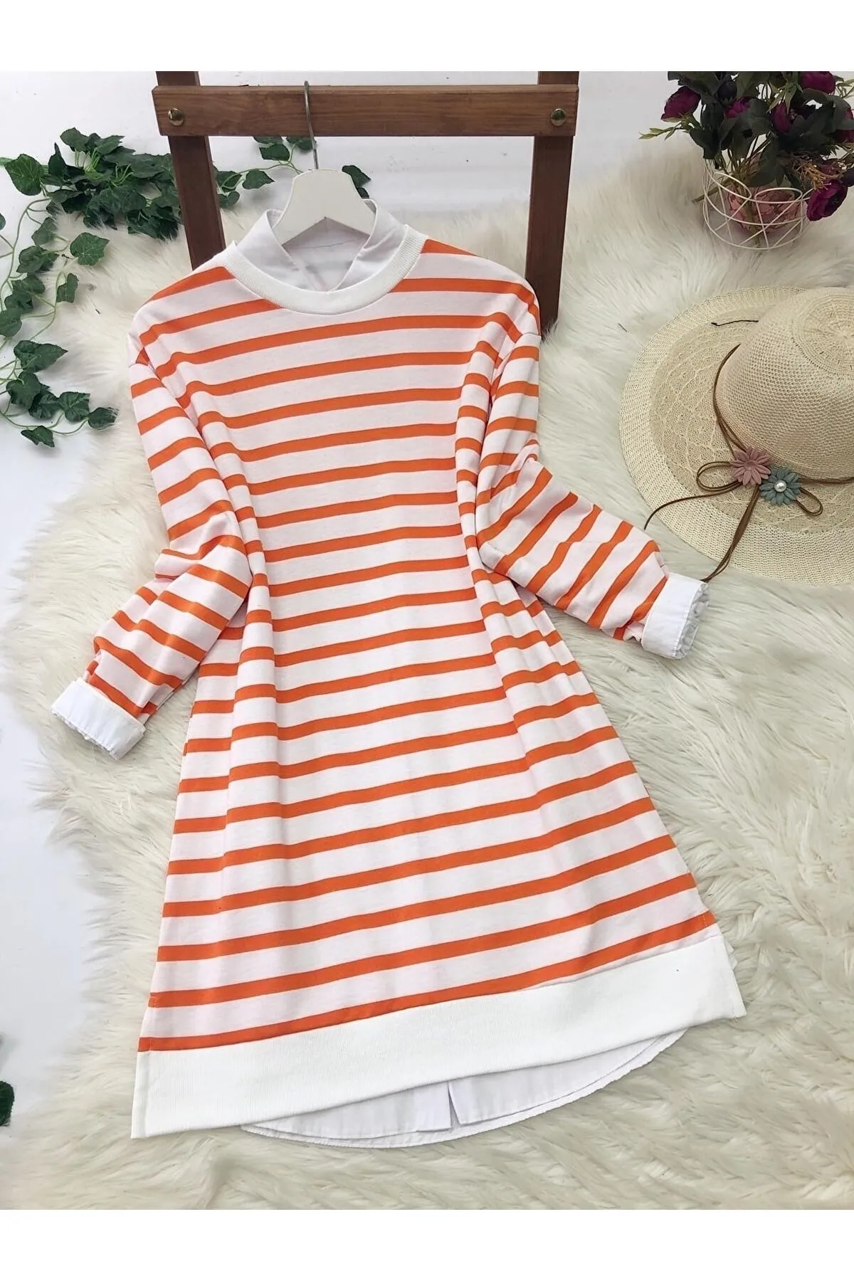 VOLT CLOTHİNG  Tunika - Orange - Regular Fit