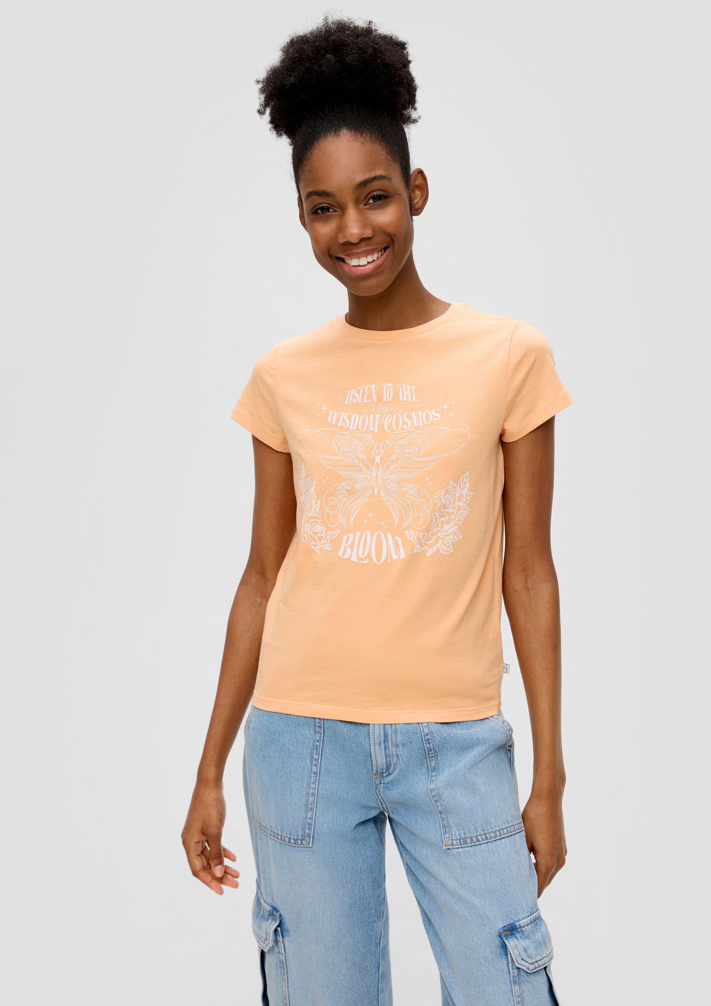 T-Shirt mit Frontprint  2144078-21D0