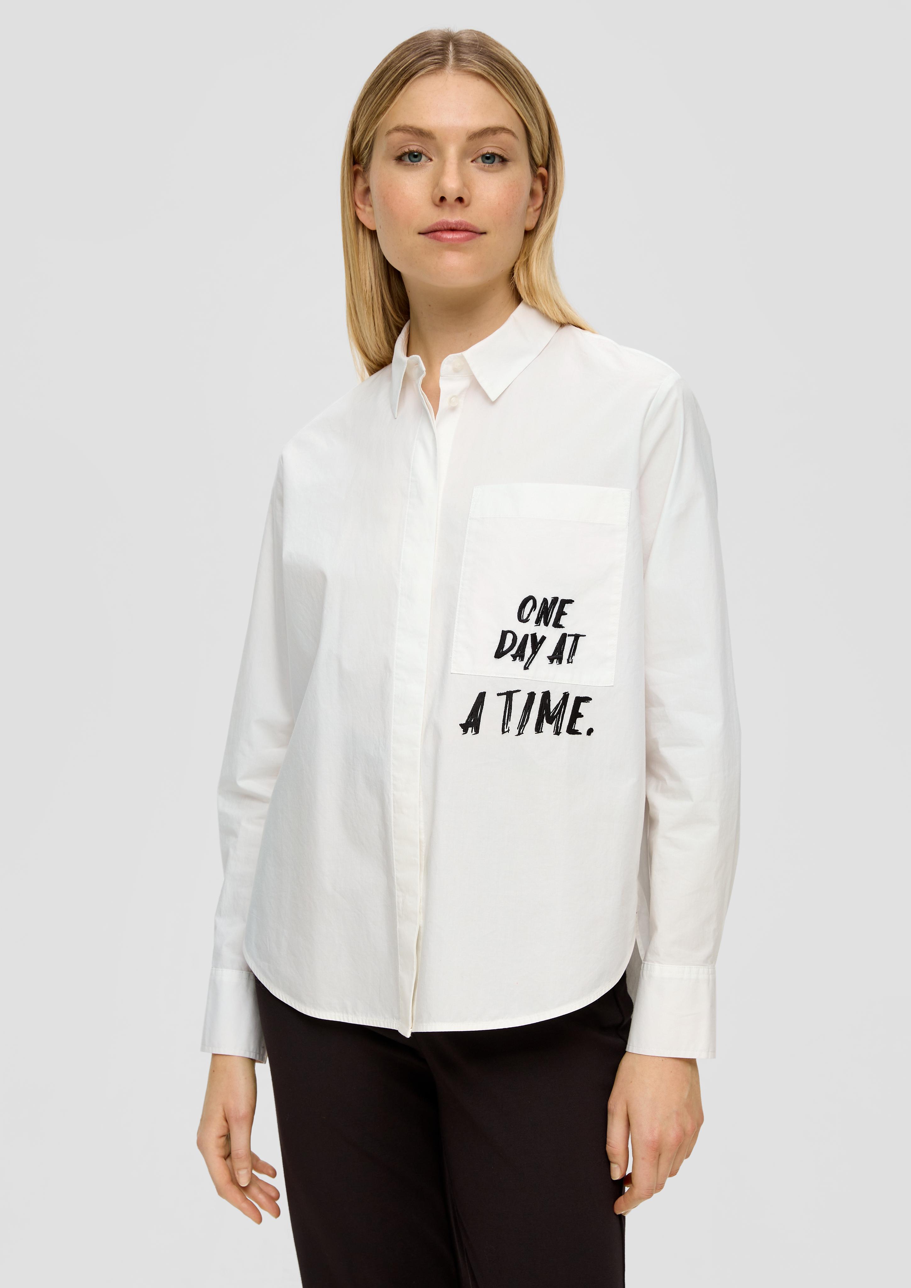 Popeline-Bluse aus Baumwolle  2139002-0210