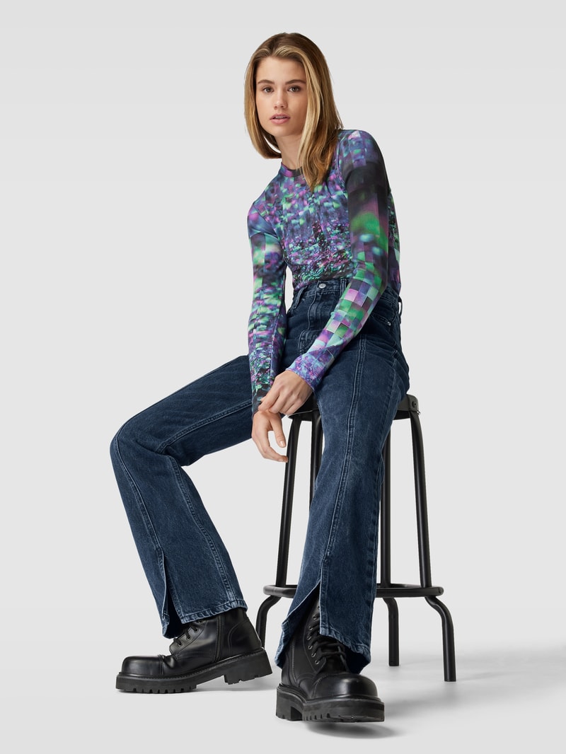 Bootcut Jeans mit Gehschlitzen Modell 'AUTHENTIC' in jeans