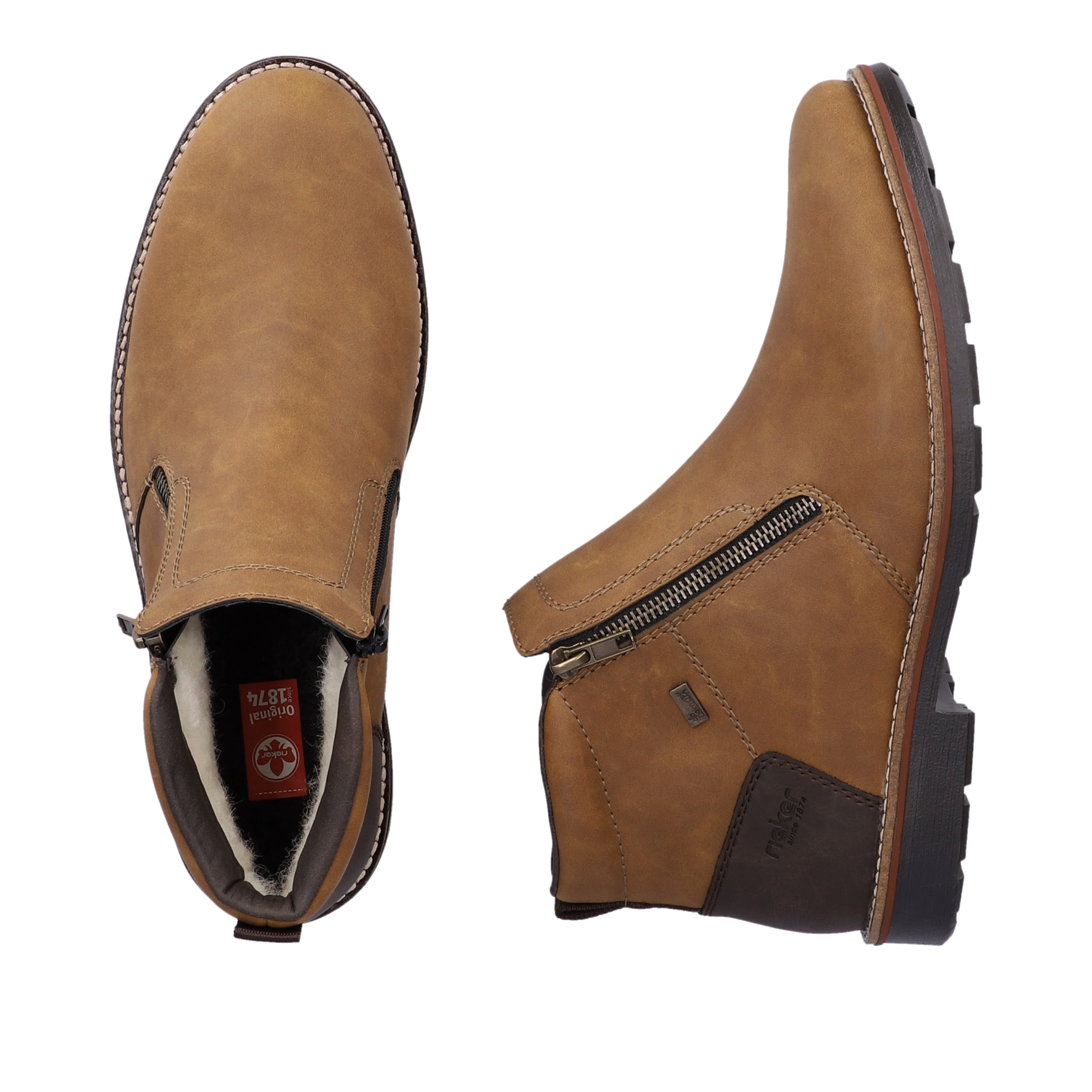 Rieker Herren Kurzstiefel nougatbraun