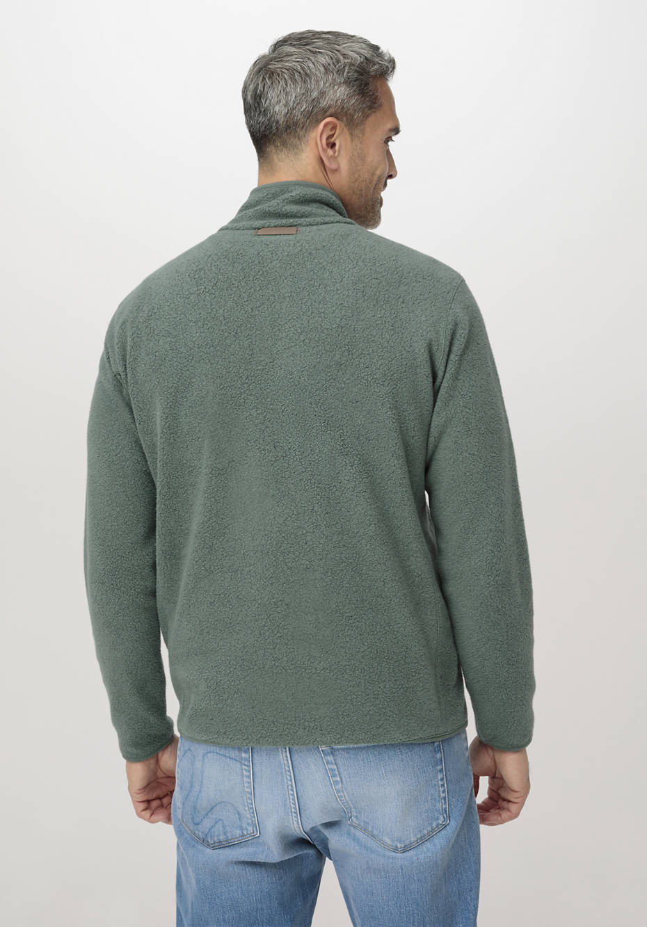 BetterRecycling Fleece-Sweater aus reiner Bio-Baumwolle