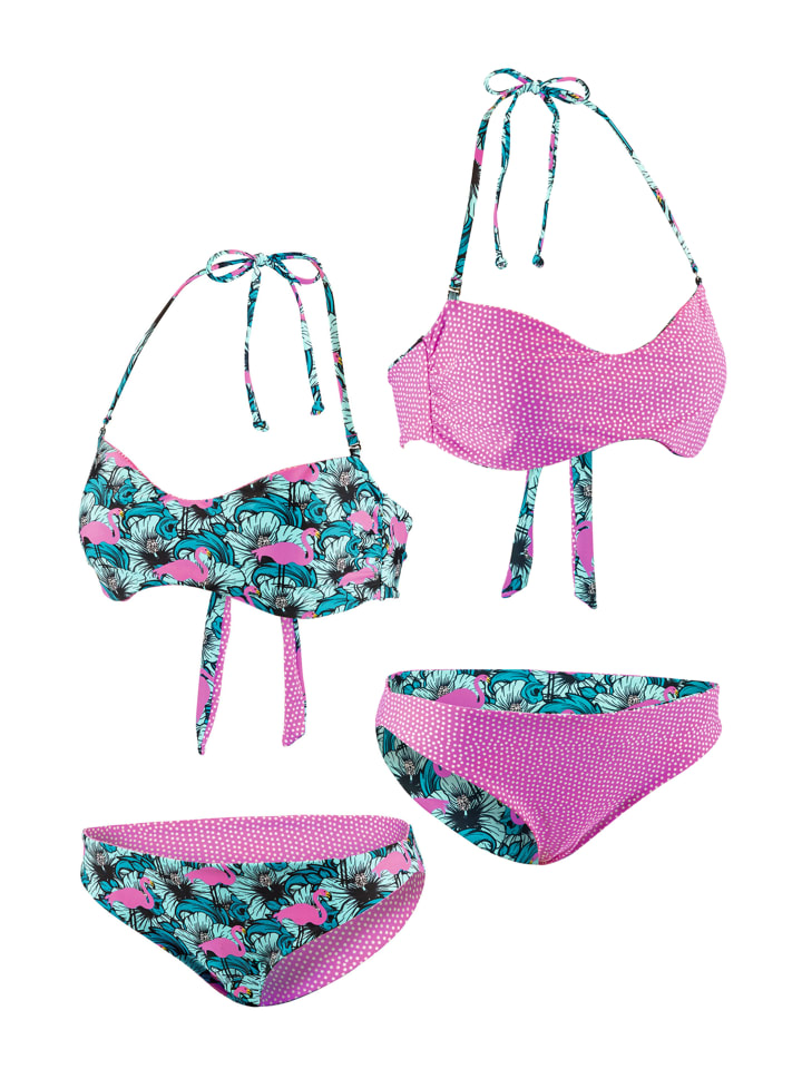 BECO the world of aquasports Bikini Flamingo Eden in türkis-pink günstig kaufen